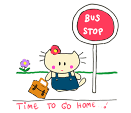 Dinkyneko & Friends #5 _6 AM to 11 PM sticker #11106459