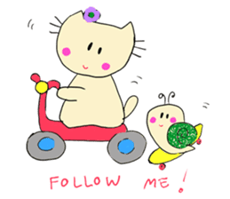 Dinkyneko & Friends #5 _6 AM to 11 PM sticker #11106461