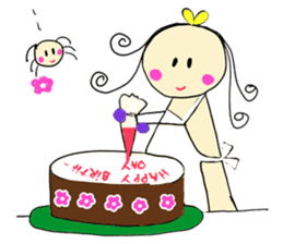 Dinkyneko & Friends #5 _6 AM to 11 PM sticker #11106464