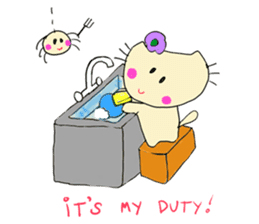 Dinkyneko & Friends #5 _6 AM to 11 PM sticker #11106472