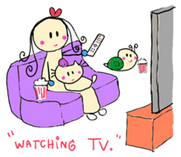 Dinkyneko & Friends #5 _6 AM to 11 PM sticker #11106477