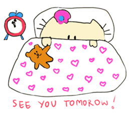 Dinkyneko & Friends #5 _6 AM to 11 PM sticker #11106479