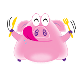 Another Fat and Cute Piku-Pig sticker #11106575