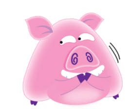 Another Fat and Cute Piku-Pig sticker #11106592