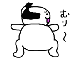 Topknot Cat2 sticker #11106806