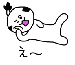 Topknot Cat2 sticker #11106808