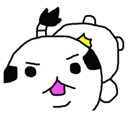 Topknot Cat2 sticker #11106820