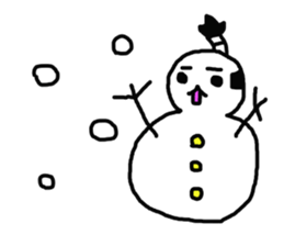 Topknot Cat2 sticker #11106828