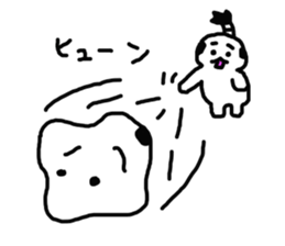 Topknot Cat2 sticker #11106836