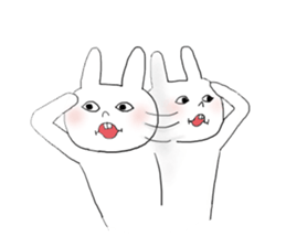 White Rabbit Momo-chan sticker #11107215