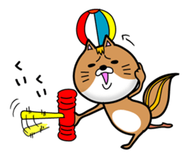 A pot is a squirrel sticker #11108078