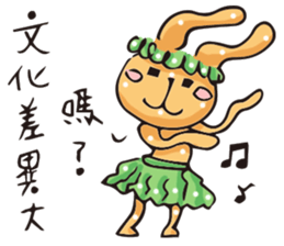 Miss Midolly talking about travel plan. sticker #11109400