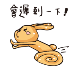 Miss Midolly talking about travel plan. sticker #11109402