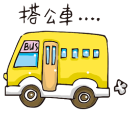 Miss Midolly talking about travel plan. sticker #11109407