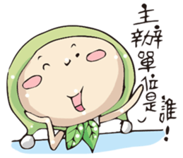 Miss Midolly talking about travel plan. sticker #11109415