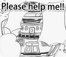 Children cartoon version of third eng sticker #11109551