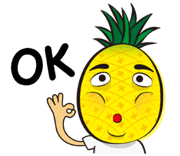 Mr.H-Pineapple (English) sticker #11109776