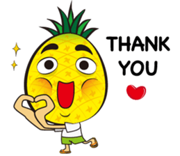 Mr.H-Pineapple (English) sticker #11109783
