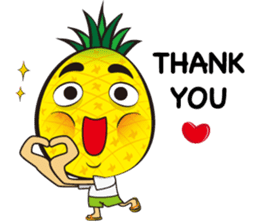 Mr.H-Pineapple (English) sticker #11109783