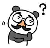 Panda & nose glasses sticker #11110427