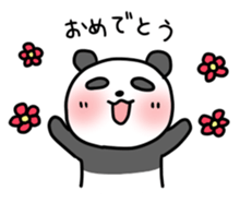 Panda & nose glasses sticker #11110429