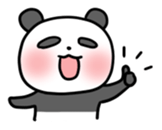 Panda & nose glasses sticker #11110433