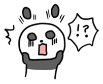 Panda & nose glasses sticker #11110447