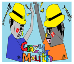 Crazy-Mouth-KUN & Friends-one message- sticker #11111896