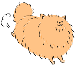 Freedom Pomeranian sticker #11112734