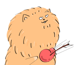 Freedom Pomeranian sticker #11112750