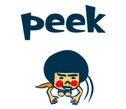 Habit boy stickers No.7 English version sticker #11112801