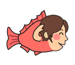 My husband is a fishing enthusiast sticker #11113003