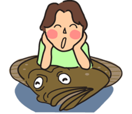 My husband is a fishing enthusiast sticker #11113006