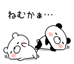 Hakata dialect bear and panda sticker #11113147