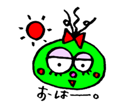 topknot eyeball-chan sticker #11113624