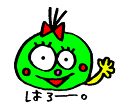 topknot eyeball-chan sticker #11113625