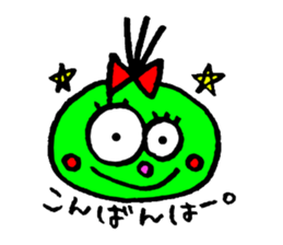 topknot eyeball-chan sticker #11113626
