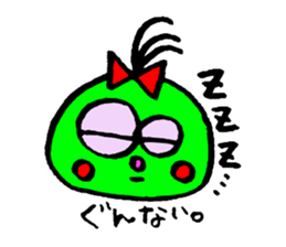 topknot eyeball-chan sticker #11113627