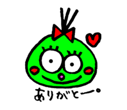 topknot eyeball-chan sticker #11113628