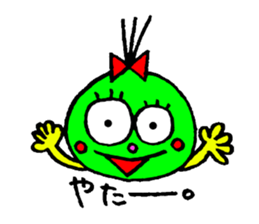 topknot eyeball-chan sticker #11113629