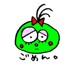 topknot eyeball-chan sticker #11113634
