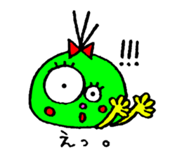 topknot eyeball-chan sticker #11113636