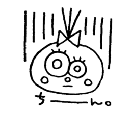 topknot eyeball-chan sticker #11113637