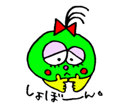 topknot eyeball-chan sticker #11113639