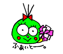 topknot eyeball-chan sticker #11113642