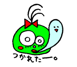 topknot eyeball-chan sticker #11113645