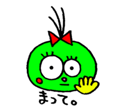 topknot eyeball-chan sticker #11113646