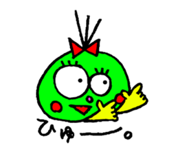 topknot eyeball-chan sticker #11113650