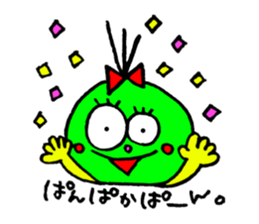 topknot eyeball-chan sticker #11113651