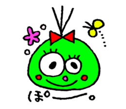 topknot eyeball-chan sticker #11113653